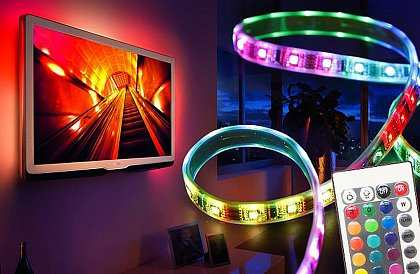 Lumenmax 5050 - Bandă cu LED RGB - 5 metri. Set complet