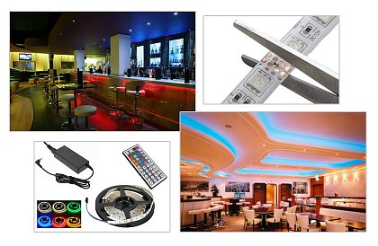 Lumenmax 5050 - Bandă cu LED RGB - 5 metri. Set complet