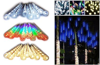 Ţurţuri luminoşi cu LED – 4 culori – 30 cm