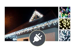 Draperie LED de Crăciun – ploaie 2,5 metru