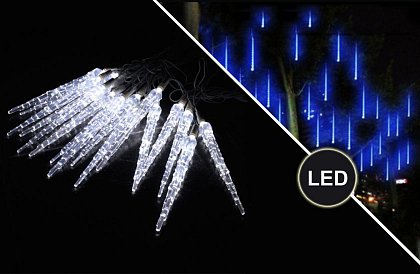 Ţurţuri luminoşi cu LED - 3 culori – 43 cm