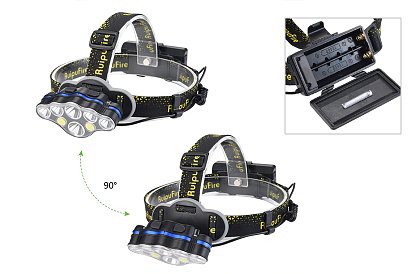 Lanternă frontală LED Z 20, cu încărcare USB