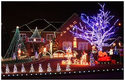 Instalaţie de iluminat e Crăciun cu LED - O instalaţie luminoasă de efect - 21 metri