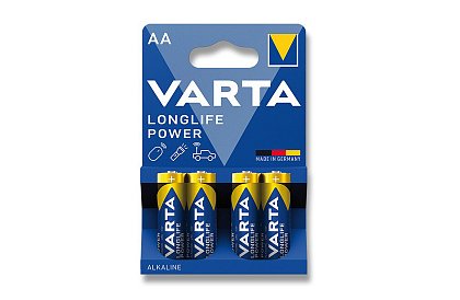 Bateriile Varta AA – Longlife Power - blister 4 buc.