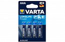 Bateriile Varta AAA – Longlife Power - blister 4 buc.