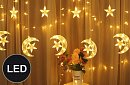 Draperie luminoasă LED, de Crăciun - Lună