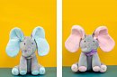 Elefant interactiv din pluș