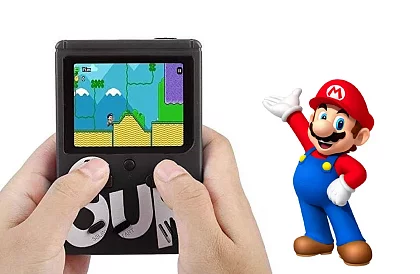 Consolă manuală de jocuri GameBox 400 în 1