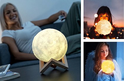 Lampă tactilă cu design Moon