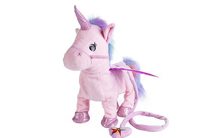 Unicorn de pluș Unicorn Roxy, care cântă și se mișcă