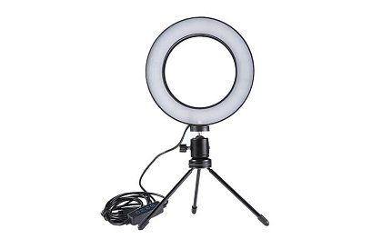 Lampă circulară LED, pentru streameri și youtuberi - 16 cm