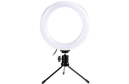 Lampă circulară LED, pentru streameri și youtuberi - 16 cm