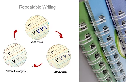 Caiete de lucru pentru învățarea scrisului și desenului - Sank Magic