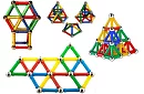 Joc modular magnetic Magnastix - 157 piese