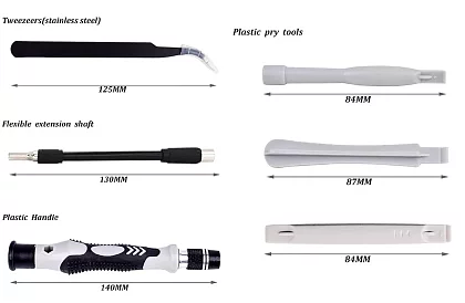 Set 115 buc. de biți și scule – pentru reparații la dispozitive inteligente