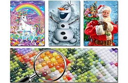 Pictură 5D cu diamante