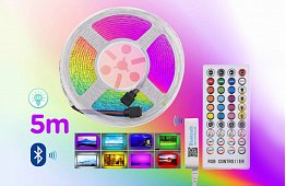 Lumenmax 5050 – 5 Metri - Bandă luminoasă RGB LED BLUETOOTH - Kit complet