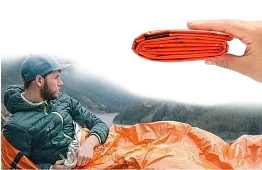 Sac de dormit termic pentru campare de urgență în aer liber