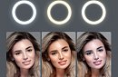 Lampă circulară LED, pentru streameri și youtuberi - 26 cm