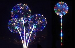 Balon luminos LED, cu mâner