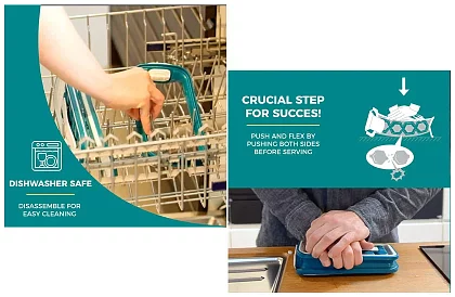 Dispozitiv portabil pentru preparat gheață - cu sticlă de apă - 2 în 1