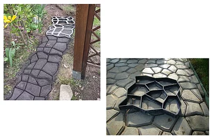 Formă pentru alei din beton - 36x36 cm