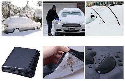 Parasolar auto magnetic - vă protejează mașina de zăpadă și soare