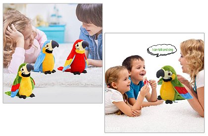 Papagal interactiv vorbitor - Talking Parrot