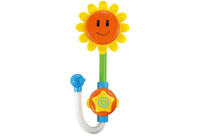 Duș de copii pentru cadă, în formă de floarea-soarelui