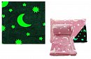 Pătură luminoasă cu microfibre - Soft Dreams - 100x150cm - Roz