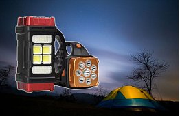 Lanternă multifuncțională cu LED-uri 38W, cu funcție de powerbank - HB-1678