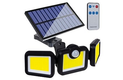 Lampă solară cu 171 LED-uri COB și cu senzor de mișcare