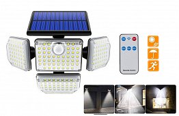 Lampă solară cu 181 LED-uri, 9 W, cu senzor de mișcare