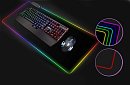 Pad de gaming pentru mouse și tastatură, cu iluminat de fundal RGB - 80 x 30 cm