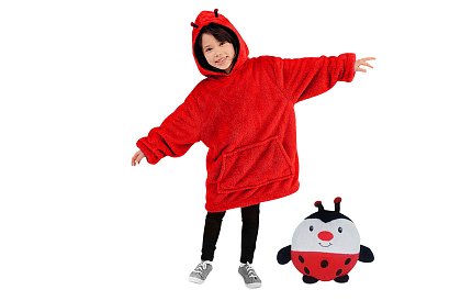 Kids Hoodie 3 în 1 –  Hanorac tip pernă - Hanorac, pernă și jucărie