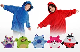 Kids Hoodie 3 în 1 –  Hanorac tip pernă - Hanorac, pernă și jucărie
