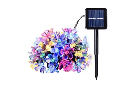 Instalație luminoasă solară decorativă, pentru exterior, cu 40 de LED-uri – Lights Flowers