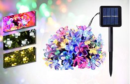 Instalație luminoasă solară decorativă, pentru exterior, cu 40 de LED-uri – Lights Flowers