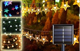 Instalație luminoasă solară decorativă, pentru exterior, cu 40 de LED-uri – Lights Star