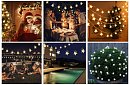 Instalație luminoasă solară decorativă, pentru exterior, cu 40 de LED-uri – Lights Star