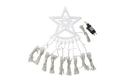 Instalație luminoasă de Crăciun, cu LED-uri - cascadă cu stea