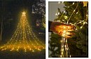 Instalație luminoasă de Crăciun, cu LED-uri - cascadă cu stea