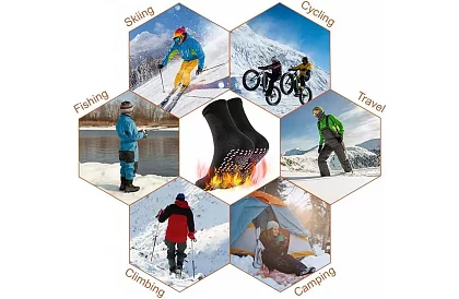 Șosete autoîncălzitoare cu turmalină