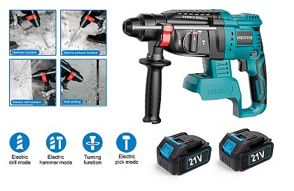 Ciocan rotopercutor cu acumulatori – EUROSONIC – T 75