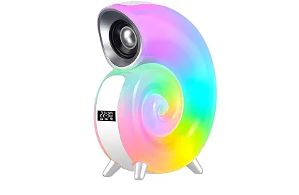 Boxă Bluetooth, cu ceas și lampă LED – Melc – KP-556