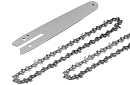 Tijă de ghidare + 2x lanț pentru fierăstrău cu acumulator – 6 inci