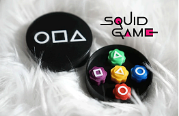 Squid Game – Joc de zaruri GONGGI în cutie rotundă