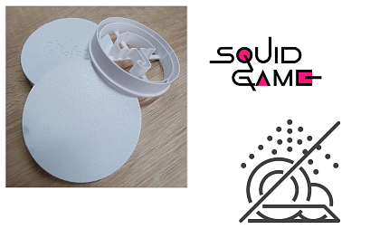 Squid Game – Set de forme pentru biscuiți 4 bucăți + cutie
