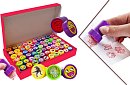 Set de ștampile auto-colorante pentru copii – 60 bucăți