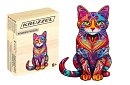 Puzzle din lemn pisică - 130 piese - 38 x 24 cm